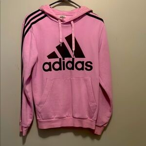 Adidas Pink Hoodie with Black Logo